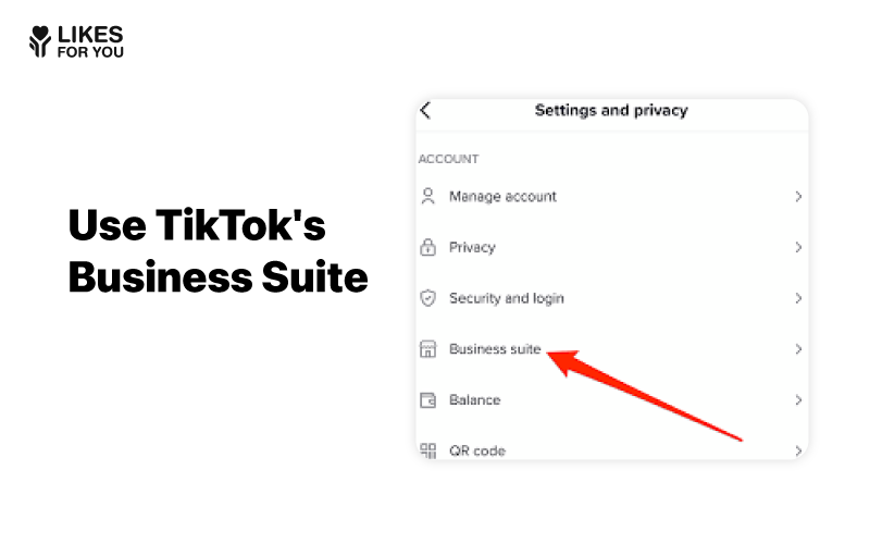 Use TikTok's Business Suite