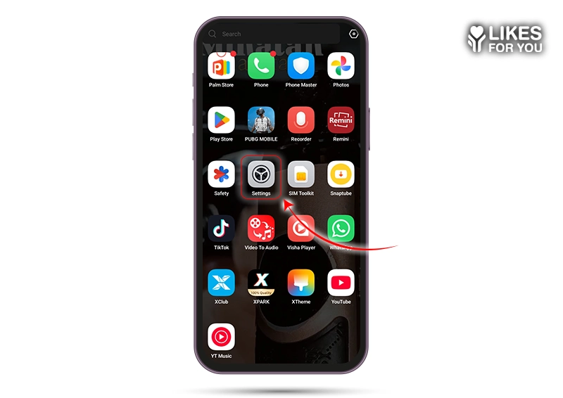 Go to phone settings