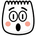 dumpling face with surprised look