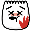  emoji slap mark on its face