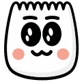 cute face with giant eyes emoji