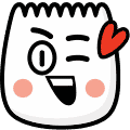 winking face emoji with heart 