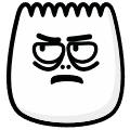 angry dumpling face emoji