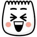 dumpling face emoji laughing really hard