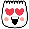 face with hearts for eyes emoji