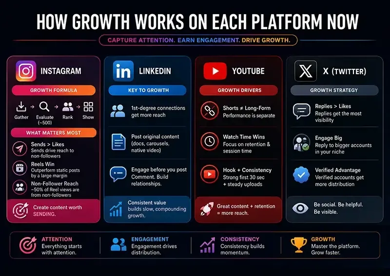 How Growth Works on Each Platform Now